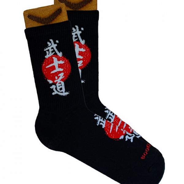 Носки BOOOMERANGS (Путь воина) Черный