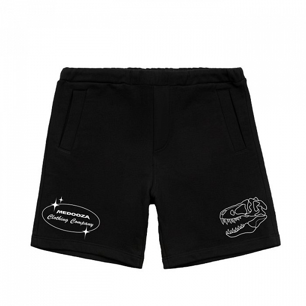 Шорты MEDOOZA "Dino II embr" черный