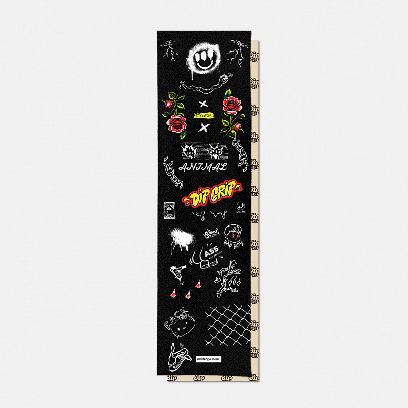 Шкурка для скейтборда DIP GRIP Fack