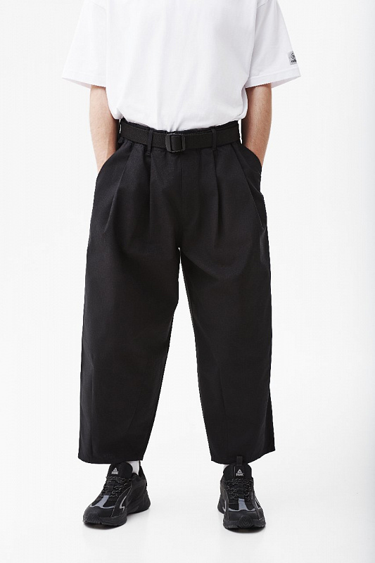 Брюки THE BAD FRIENDS Shibuya pants рип стоп черный