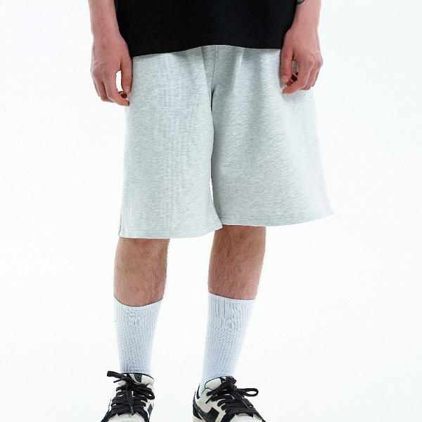 Шорты THE BAD FRIENDS Basic 420гр oversize серый меланж