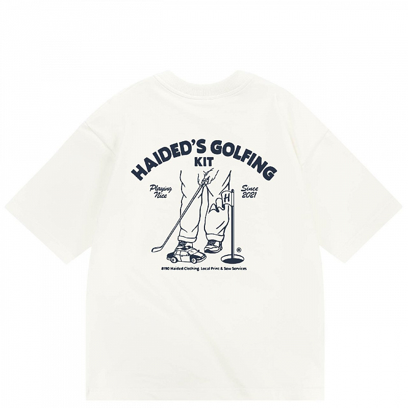 Футболка HAIDED GOLFING KITE HW ecru