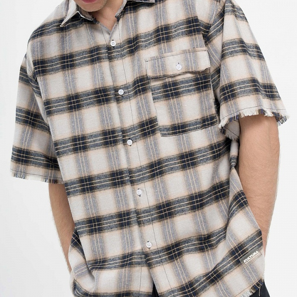 Рубашка KUL'TURA "CHECKER" черный