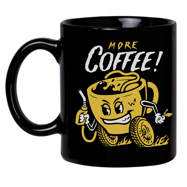 Кружка MEDOOZA x TWC "More Coffee" чёрный