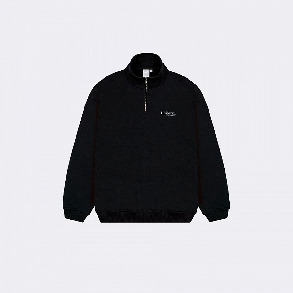 Свитшот UNIFORM Half-zip Regular черный