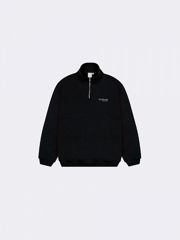 Свитшот UNIFORM Half-zip Regular черный