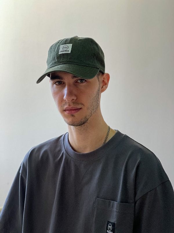 Кепка THE BAD FRIENDS Dad Cap Washed Cotton хаки