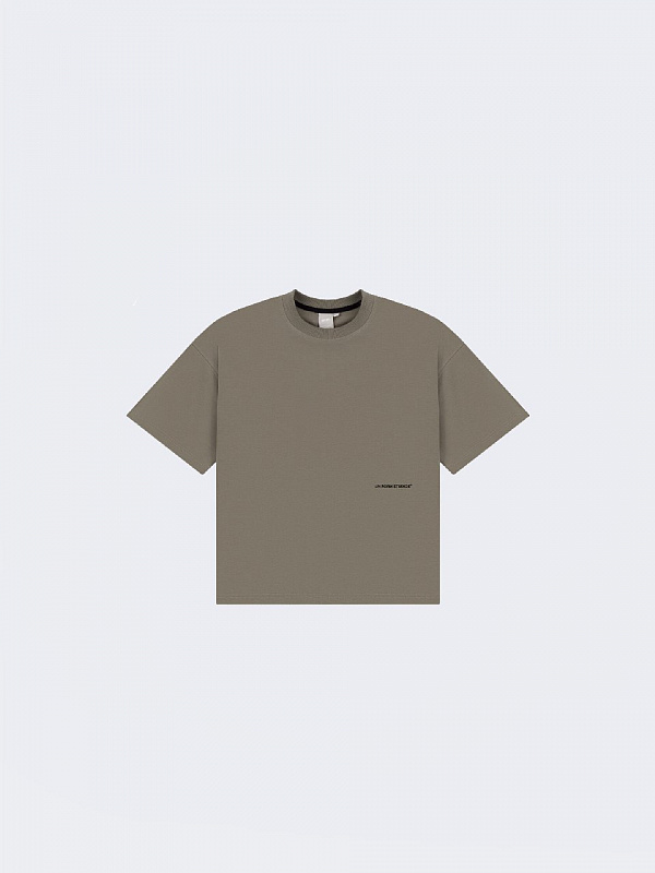 Футболка UNIFORM Boxy серо-зеленый