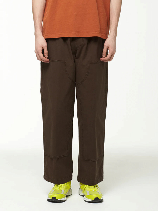 Брюки OBEY BIG EASY CANVAS PANT DARK BROWN