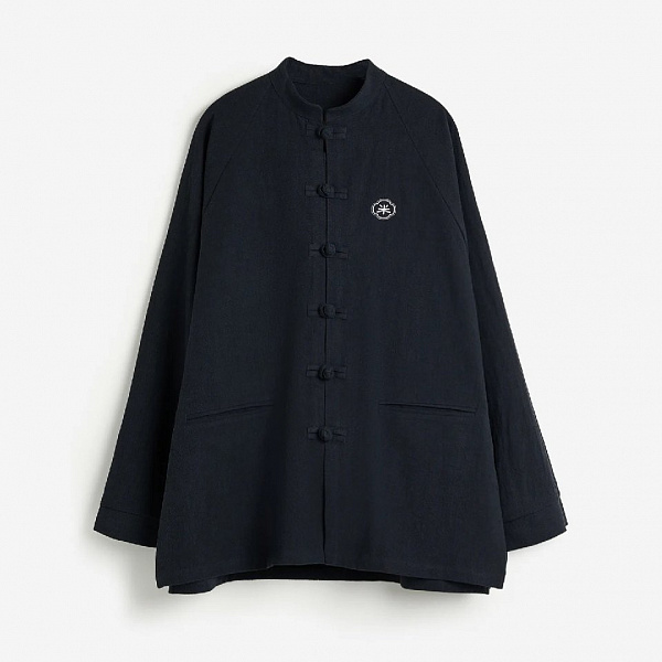 Рубашка RICE CHINESE SHIRT RAMI BLACK