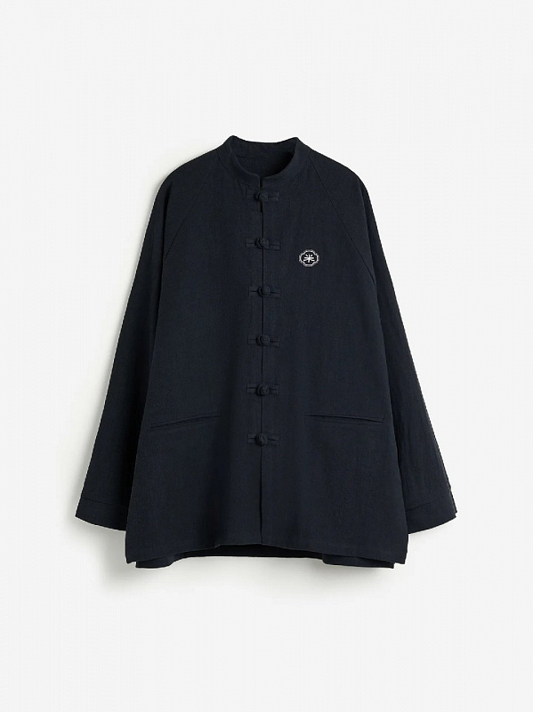 Рубашка RICE CHINESE SHIRT RAMI BLACK