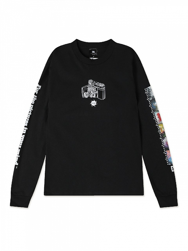Лонгслив HUF INNER VISION L/S TEE BLACK
