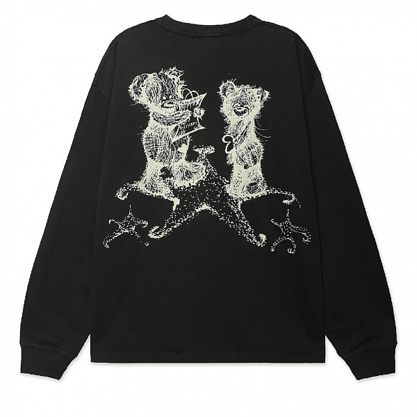 Лонгслив ОКТЯБРЬ TEDDY LS TEE BLACK