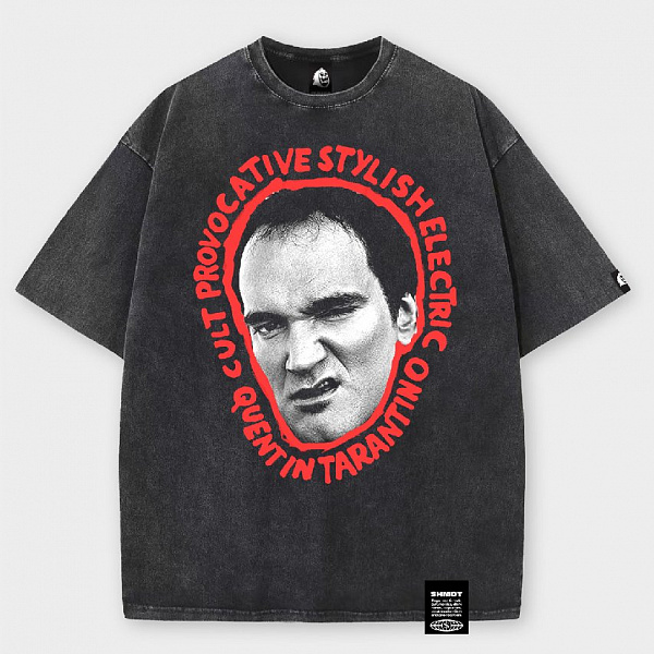 Футболка SHMOT "TARANTINO", GARMENT DYE черный