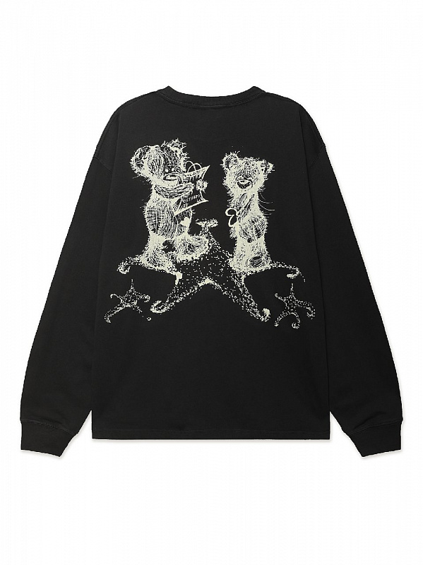 Лонгслив ОКТЯБРЬ TEDDY LS TEE BLACK