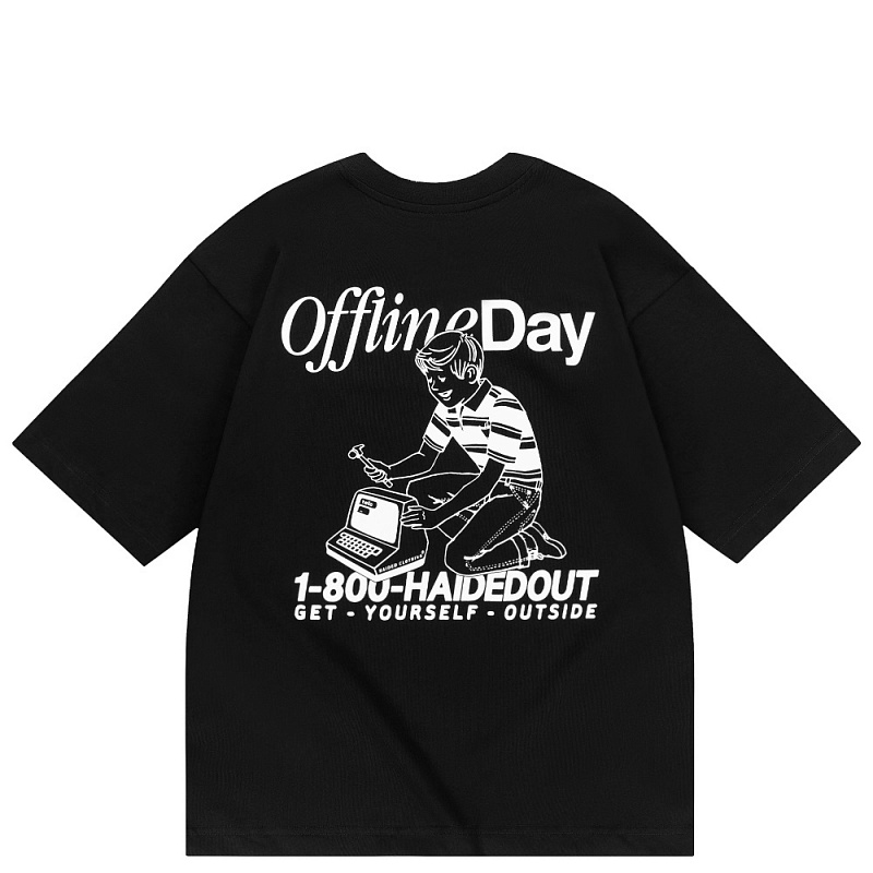Футболка HAIDED OFFLINE DAY RLXD HW black