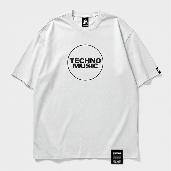 Футболка SHMOT "TECHNO" MONO белый