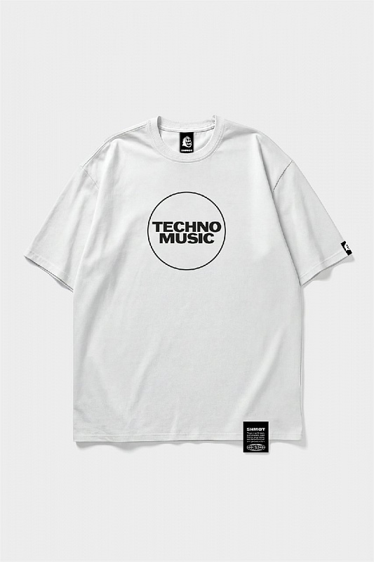 Футболка SHMOT "TECHNO" MONO белый