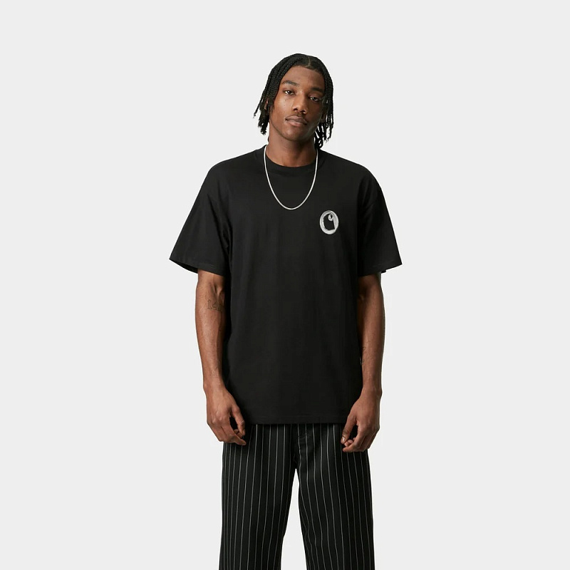 Футболка CARHARTT WIP S/S Linked Charms T-Shirt BLACK / SILVER