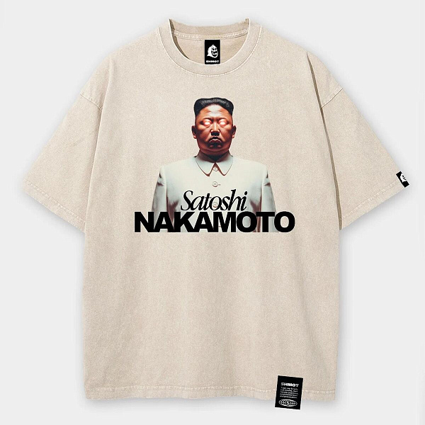 Футболка SHMOT "SATOSHI" GARMENT DYE кремовый