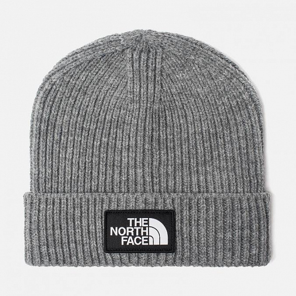 Шапка THE NORTH FACE TNF LOGO BOX CUF BNE TNF MD GREY HTH