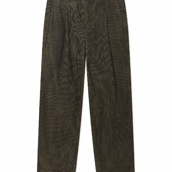 Брюки OBEY DEAN FADED WASH CORD PANT (Relaxed fit) BLACK OLIVE FADED WASH