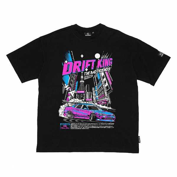 Футболка THE BAD FRIENDS "Drift King" черный