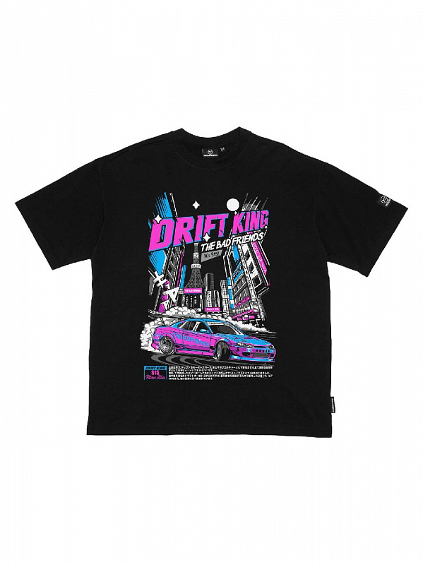Футболка THE BAD FRIENDS "Drift King" черный