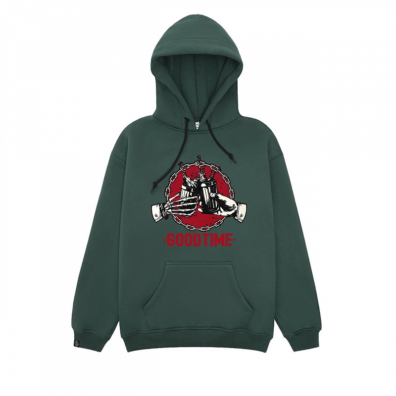 Худи HOOK «Гудтайм» зеленый
