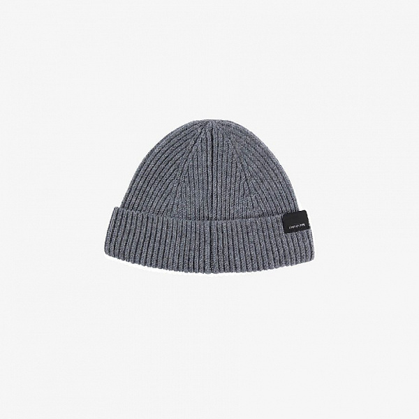 Шапка KRAKATAU Pu58-2 укороченная бини серый меланж