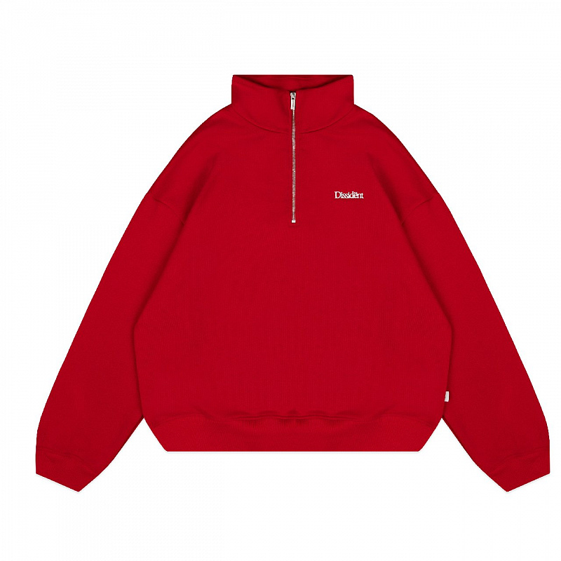 Толстовка Dissident "OG Logo" Half-Zip красный