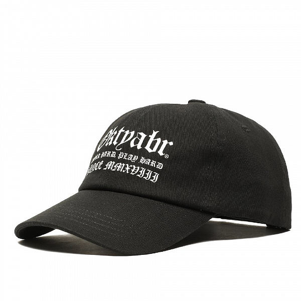 Кепка ОКТЯБРЬ GOTHIC CAP BLACK