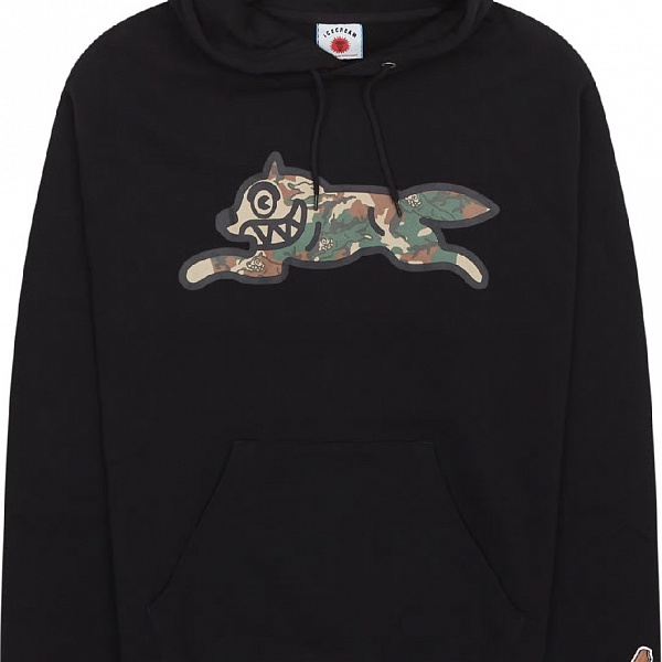 Худи ICECREAM WOODLAND CAMO RUNNING DOG POPOVER HOOD BLACK