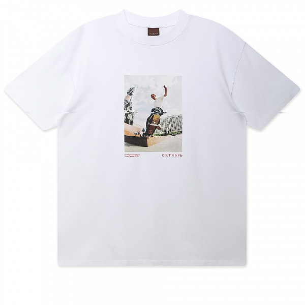 Футболка ОКТЯБРЬ HERRITAGE TEE WHITE