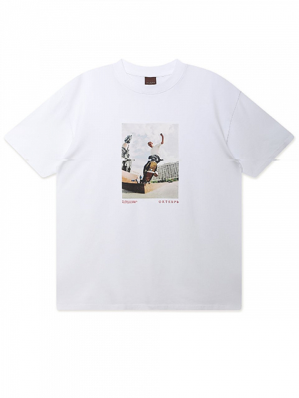 Футболка ОКТЯБРЬ HERRITAGE TEE WHITE