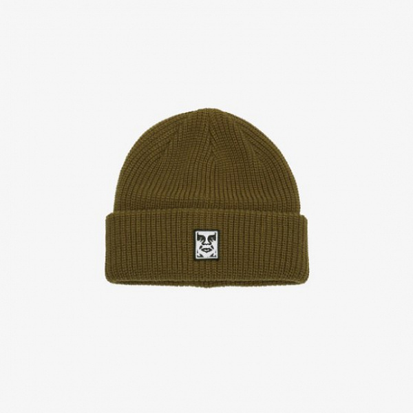 Шапка OBEY MID ICON PATCH CUFF BEANIE DULL ARMY