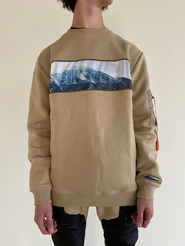 Свитшот мужской ELLESSE BEIGE бежевый