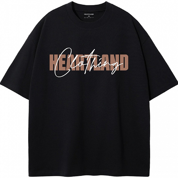 Футболка HEARTLAND CLTH LAYERS BLACK 230G