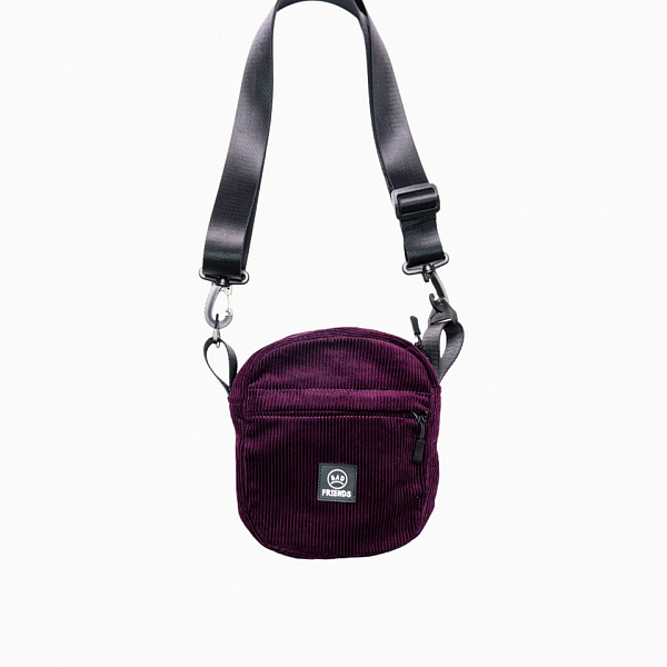 Сумка THE BAD FRIENDS Shoulder bag m black sling вельвет фиолетовый