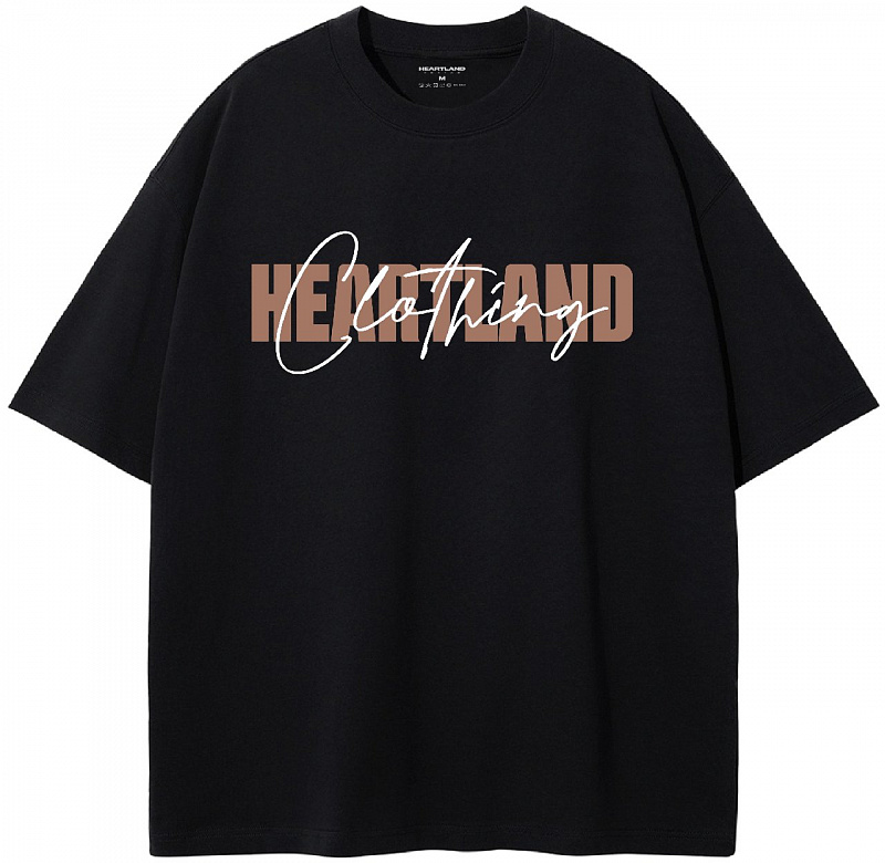 Футболка HEARTLAND CLTH LAYERS BLACK 230G