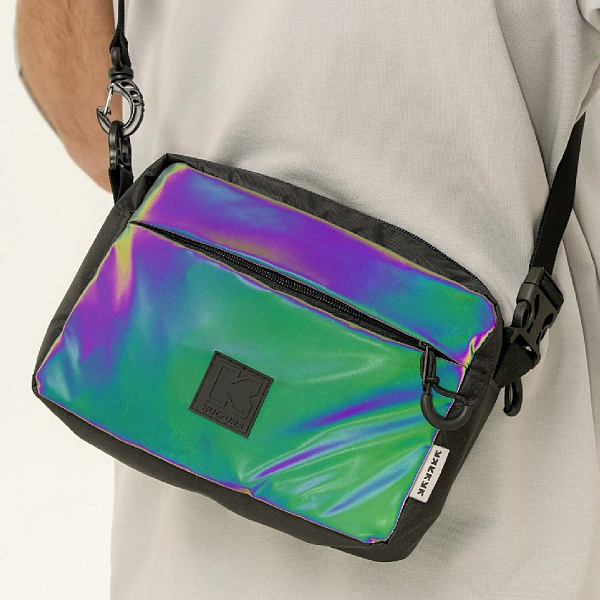 Сумка мессенджер KUL'TURA "RAINBOW LONG PRO", черный