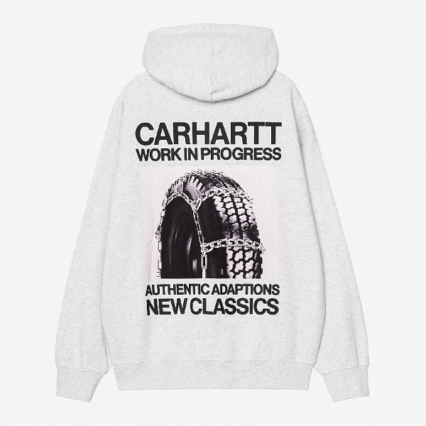 Худи CARHARTT WIP Hooded Sean Hamilton Sweat ASH HEATHER