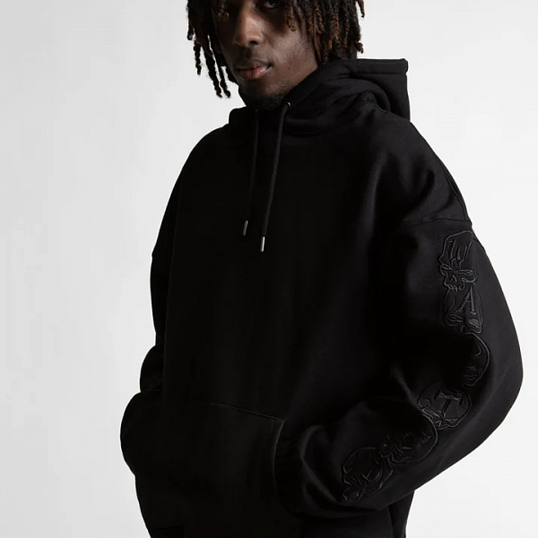 Худи на молнии WASTED PARIS BURY BOXY HOODIE BLACK