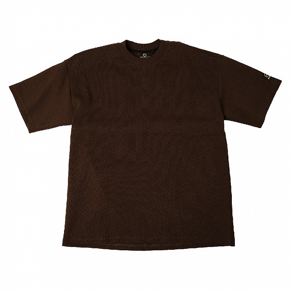 Футболка THE BAD FRIENDS Basic left sleeve logo doubleface коричневый