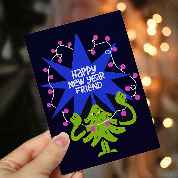 Открытка ST.FRIDAY SOCKS Повелительница гирлянды