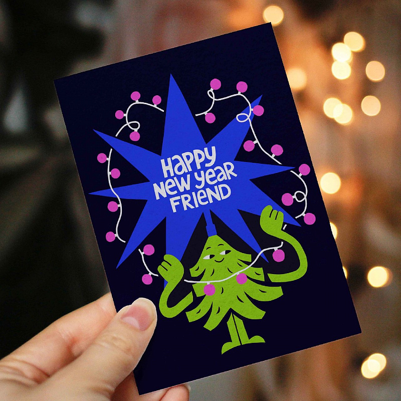 Открытка ST.FRIDAY SOCKS Повелительница гирлянды