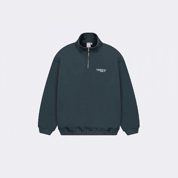 Свитшот UNIFORM Half-zip Regular темно-серый