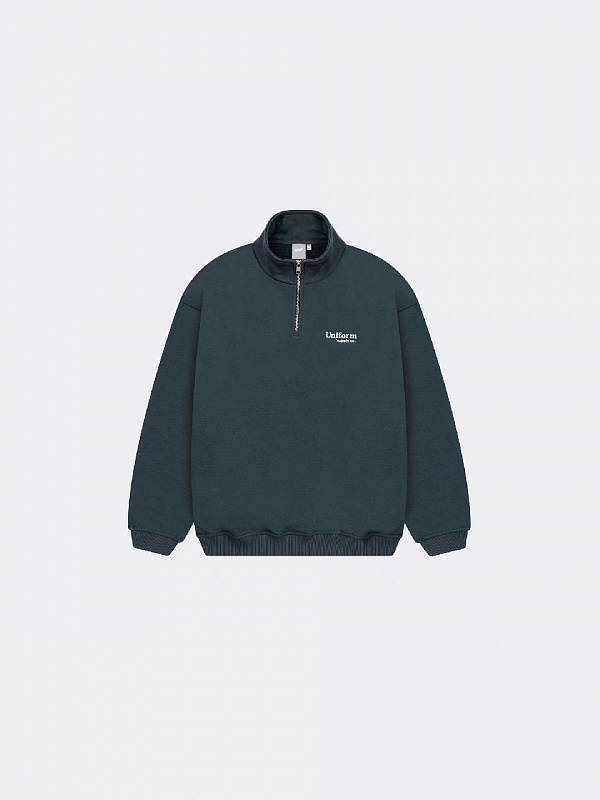 Свитшот UNIFORM Half-zip Regular темно-серый