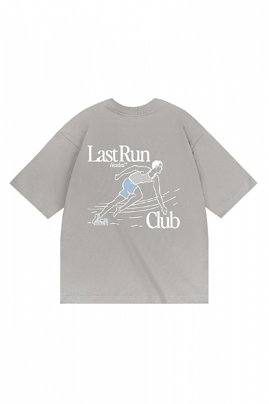 Футболка HAIDED LAST RUN RLXD HW TEE steel.grey