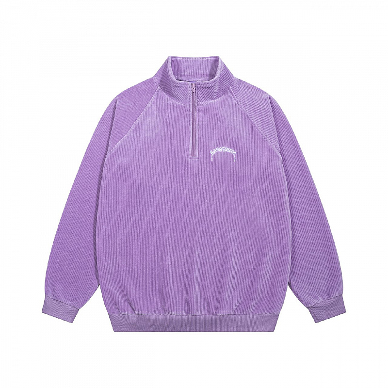 Свитшот YMKA SHIX "Puff" велюровый фиолетовый